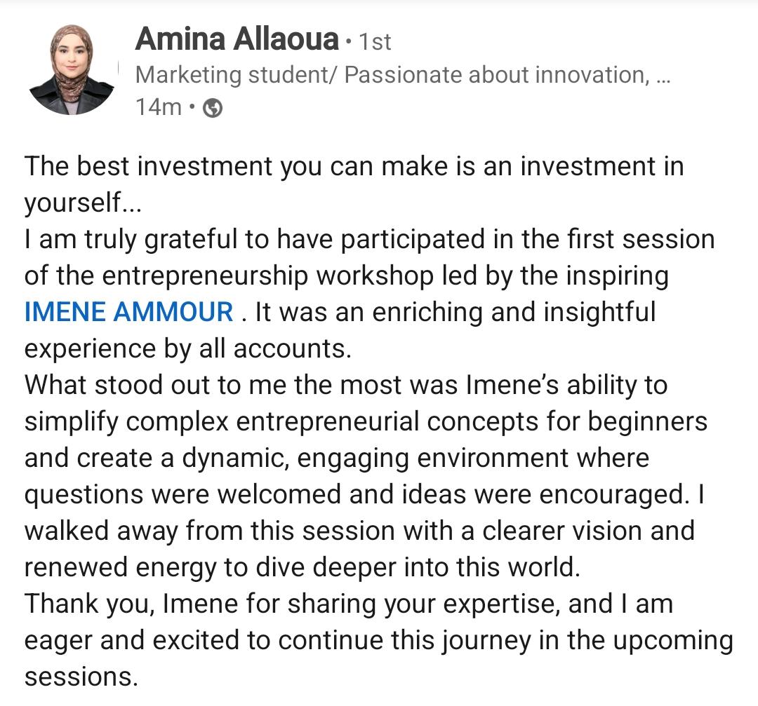 Qiima member testimonial